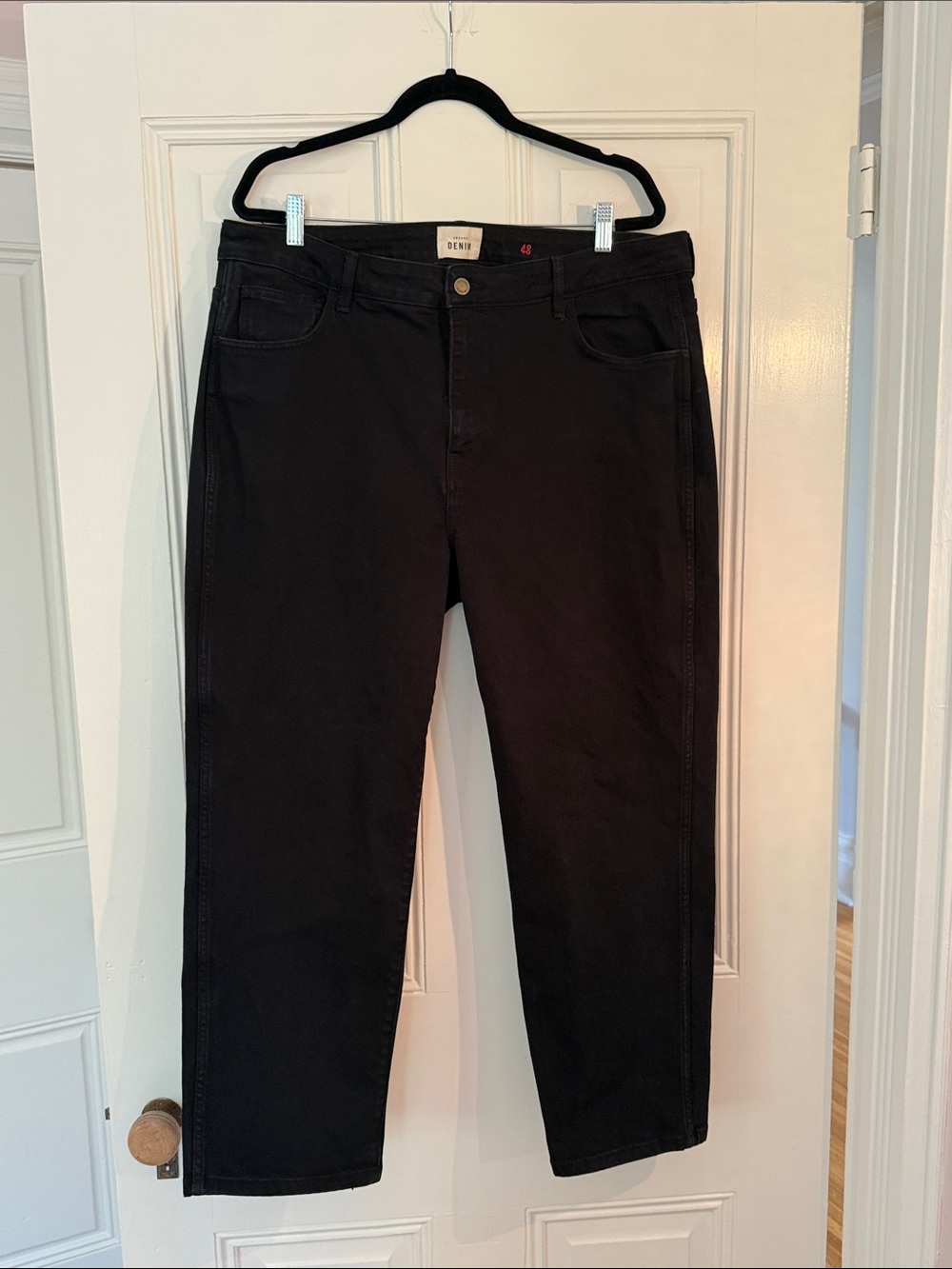 Sezane Black Iconic Straight-Leg Women's Jeans